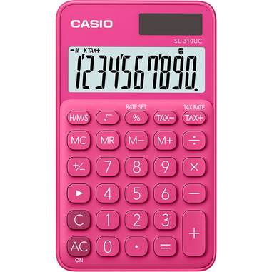 Casio SL-310UC-RD calcolatrice Tasca Calcolatrice di base Rosso