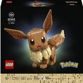 LEGO Pokémon 72151 Eevee, Kit Modellismo per Adulti dall'Anime, con Parti Snodabili, Decorazione Fai da Te, Regalo per Gamer