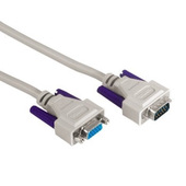 Hama Cavo prolunga monitor VGA HDD 15 pin M/HDD 15 pin F, 3 metri, grigio, 1 stella