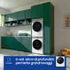 Miniatura prodotto WW11BB744DGES3 lavatrice a caricamento frontale Bespoke AI™ con Ecodosatore 11 kg Classe A 1400 giri/min, Porta nera + Panel nero