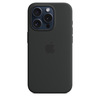 Miniatura prodotto Custodia MagSafe in silicone per iPhone 15 Pro - Nero