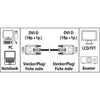 Miniatura prodotto Cavo monitor DVI-D M/DVI-D M, 1,8 metri, Single Link (18+1 pin), 2 ferrite, grigio, 3 stelle