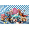 Miniatura prodotto 1973 Waffle Maker Party Time - Piastra Elettrica per Waffle - Piastre Antiaderenti - 700 Watt - Azzurro