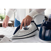 Miniatura prodotto 5571 Steam Power Easy - Ferro da stiro a vapore istantaneo - piastra ceramica - Serbatoio 1,8L - Vapore continuo 120 gr/min - 2400 Watt - Blu