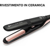 Miniatura prodotto Imetec B-Mini Piastra Mini da Borsa e da Viaggio, per Capelli corti, ciuffi e frange, Compatta, Leggera, Rivestimento in Ceramica, Temperatura 200°C, Multivoltaggio Automatico, Beauty Bag