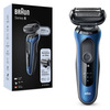 Miniatura prodotto Braun Series 6 61-B1000s Rasoio Elettrico Uomo, SensoFlex, Wet&Dry, Ricaricabile, Rasoio A Lamina Senza Fili, Blu