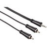 Miniatura prodotto Cavo 2 RCA M/Jack 3.5 mm M, 5 metri, 1 stella