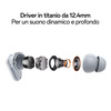 Miniatura prodotto Enco Buds2 Pro Auricolari True Wireless, Autonomia 38h, Driver da 12.4mm, Bluetooth 5.3, Raggio 10m, Controlli Touch, Cancellazione del rumore IA, Android e iOS, IP55, [Versione Italiana],Granite White