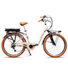 Miniatura prodotto City-bike vintage EMG Audrey con ruota da 26", freni V-brake, motore 250W batteria ultra slim 13Ah, cambio Shimano