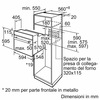 Miniatura prodotto HBF031BR0 Serie 2 Forno da incasso 60 x 60 cm Acciaio Classe A