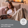 Miniatura prodotto CaldoPlaid Elegance, Plaid Riscaldabile, Morbida Coperta Elettrica, 180x140 cm, Tessuto Double Face, Risparmio Energetico, Tecnologia Adapto, Rapido Riscaldamento, 6 Temperature, Lavabile