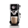 Miniatura prodotto 1381 Macchina da caffè con manometro, compatibile con caffè in polvere e cialde ESE, 1300 W, Capacità 1,1 L, 15 bar di pressione, Filtro ½ tazze, Dispositivo Cappuccino, Nero
