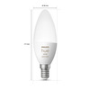 Miniatura prodotto Philips Hue White and Color Ambiance 2 Lampadine Smart E14 25 W