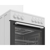Miniatura prodotto FBE62011WC cucina a libera installazione bianca, 60x60cm, piano gas, forno elettrico ventilato, grill elettrico, 72 Lt, Сlasse A