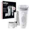 Miniatura prodotto Braun Silk-épil 7 7-441, Epilatore Elettrico Donna Per Una Epilazione Semplice, Bianco/Argento
