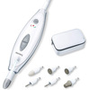 Miniatura prodotto MP 41 - Fresa elettrica per Unghie con 7 Accessori Professionali per Manicure e Pedicure in zaffiro e feltro per accorciare, limare, modellare e curare unghie e cuticole, 4,600 giri/min