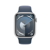 Miniatura prodotto Watch Series 9 GPS Cassa 45mm in Alluminio Argento con Cinturino Sport Blu Tempesta - M/L