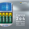 Miniatura prodotto Varta LCD charger AA & AAA (Batterie ricaricabili NiMH incl. 4x AA 2600 mAh accu & AC adattatore & 12 V adattatore & cavo USB),Grigio