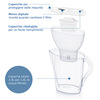 Miniatura prodotto BRITA Caraffa filtrante Marella blu (3.5L) incl. 1 x filtro MAXTRA PRO All-in-1 - adatta alla porta del frigorifero con Memo digitale e coperchio ribaltabile
