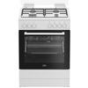Miniatura prodotto FBE62011WC cucina a libera installazione bianca, 60x60cm, piano gas, forno elettrico ventilato, grill elettrico, 72 Lt, Сlasse A