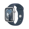 Miniatura prodotto Watch Series 9 GPS Cassa 45mm in Alluminio Argento con Cinturino Sport Blu Tempesta - M/L