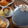 Miniatura prodotto 2877 Bollitore elettrico 1,7 Litri di Design - Infusi, tè e tisane - Autospegnimento - 2000 Watt - Acciaio Inox - Linea Vintage - Celeste