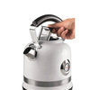 Miniatura prodotto 2854 Moderna Bollitore Elettrico, 2000 W, Capacità 1,7 L, 360° Cordless, Sistema di Spegnimento Automatico, Filtro Rimovibile, Livello Acqua Visibile, Termometro, Bianco