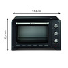 Miniatura prodotto OX4648 Optimo Forno Elettrico con Capacità di 33 L, Potenza 1600 W 28x31x36cm