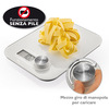 Miniatura prodotto Bilancia da cucina elettronica con funzionamento senza batterie Bianco Superficie piana Rettangolo