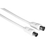 Miniatura prodotto Cavo antenna M/F, 75 dB, 1,5 metri, bianco, sfuso (25 pzz.)