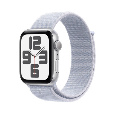 Apple Watch SE GPS 44mm Cassa in Alluminio Color Argento con Blu tempesta Sport Loop | Smartwatch in offerta su Unieuro