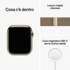 Miniatura prodotto Watch Series 8 GPS + Cellular 45mm Cassa in Acciaio Inossidabile color Oro with con Cinturino Loop Milanese