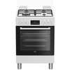 Miniatura prodotto FBE62310GW cucina a libera installazione bianca, 60x60cm, piano gas, forno elettrico ventilato, grill elettrico, 66 Lt, Сlasse A