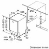 Miniatura prodotto SPV4HMX49E Serie 4 Lavastoviglie da incasso a scomparsa totale 45 cm Classe E