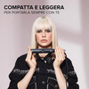 Miniatura prodotto Imetec B-Mini Piastra Mini da Borsa e da Viaggio, per Capelli corti, ciuffi e frange, Compatta, Leggera, Rivestimento in Ceramica, Temperatura 200°C, Multivoltaggio Automatico, Beauty Bag