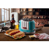 Miniatura prodotto 206 Hot Dog Maker Party Time, Macchina per fare hot dog, 650 W, 5 livelli di cottura, 4 spazi di cottura, Espulsione automatica, Azzurro