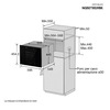 Miniatura prodotto Samsung NQ50T8539BK Forno microonde da incasso Combinato Infinite Line 50L Vetro nero