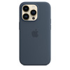 Miniatura prodotto Custodia MagSafe in silicone per iPhone 14 Pro - Blu tempesta