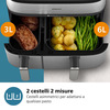 Miniatura prodotto Airfryer doppio cestello con cottura a vapore, friggitrice ad aria da 9.0L, 19 metodi di cottura, App per ricette, NA555/00