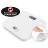 Miniatura prodotto Smart Body Scale Bilancia pesapersone elettronica con funzionamento senza batterie Quadrato Bianco