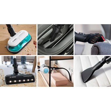 Aspirapolvere Lavapavimenti Bosch Unlimited 7 ProHygienic Aqua - Senza Fili, 2 In 1 Con Spazzola DynamicAqua - Foto 8