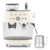 Miniatura prodotto Smeg Macchina da Caffè Espresso Manuale con macinacaffè integrato 50's Style – Panna LUCIDO – EGF03CREU
