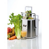 Miniatura prodotto 173 Centrika Metal - Centrifuga per estrarre succo di frutta e verdura - Beccuccio salvagoccia - Acciaio Inox - 700 Watt - Bianco e Argento