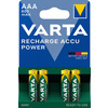 Miniatura prodotto Varta Recharge Accu Power AAA 800 mAh Blister da 4 (Batteria NiMH Accu Precaricata, Micro, ricaricabile, pronta all'uso)
