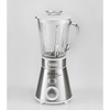 Miniatura prodotto 561 Blendy Metal - Frullatore con lame in Acciaio Inox - Tazza in vetro 800 ml - 2 velocità + Pulse - 300 Watt - Argento