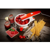 Miniatura prodotto 261 Passì - Passaverdure Elettrico - 3 dischi Acciaio Inox - adattabile a qualsiasi recipiente - 25 Watt - Bianco e arancio
