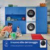 Miniatura prodotto WW11BB744DGES3 lavatrice a caricamento frontale Bespoke AI™ con Ecodosatore 11 kg Classe A 1400 giri/min, Porta nera + Panel nero