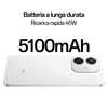 Miniatura prodotto OPPO A40 Smartphone, Fotocamera AI 50MP, Selfie 5MP, Display 6.67” 90HZ LCD HD+, 5100mAh, RAM 12 GB (6+6) + ROM 128GB, IP54, [Versione Italia], Starlight White