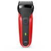 Miniatura prodotto Braun Series 3 300s Rasoio Elettrico Ricaricabile, Rasoio Da Barba Per Uomo, Rosso