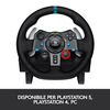Miniatura prodotto Logitech G29 Driving Force Racing Wheel Volante da Corsa, Pedali Regolabili, Ritorno di Forza Reale, Comandi Cambio in Acciaio Inossidabile, Volante in Pelle, Presa EU, per PS5, PS4, PC, Mac - Nero